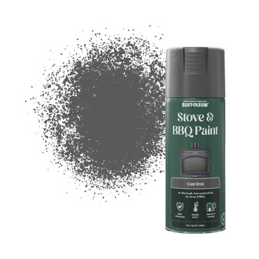 Stove & BBQ Spray Paint, Matt Finish - Cast Iron 400ml