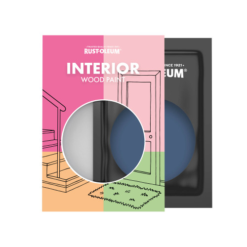 Interior Wood Paint, Satinwood - Ink Blue