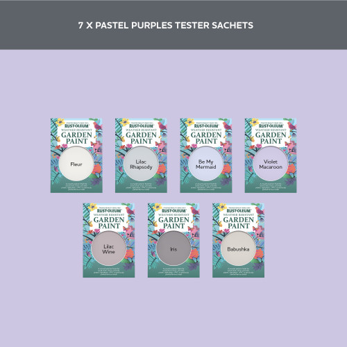 Garden Paint Samples - Pastel Purples Tester Box