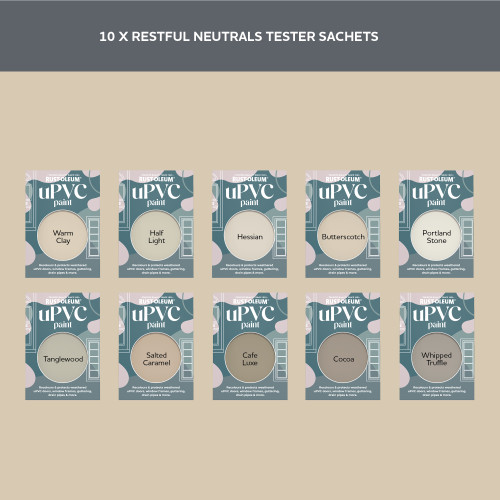 uPVC Paint Samples - Restful Neutrals Tester Box