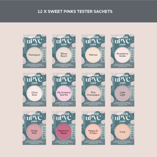 uPVC Paint Samples - Sweet Pinks Tester Box