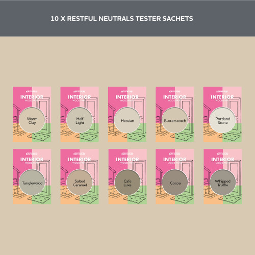 Interior Wood Paint Samples - Restful Neutrals Tester Box