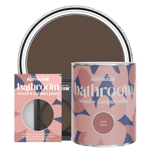 Bathroom Wood & Cabinet Paint, Satin Finish - Coffee Bean