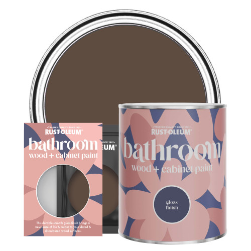 Bathroom Wood & Cabinet Paint, Gloss Finish - Coffee Bean