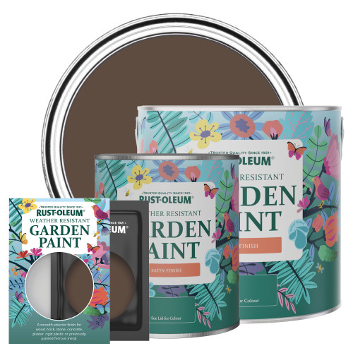 Garden Paint, Satin Finish - Coffee Bean