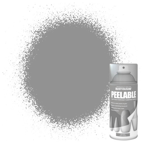 Peelable Spray Paint, Matt Finish - Silver 150ml