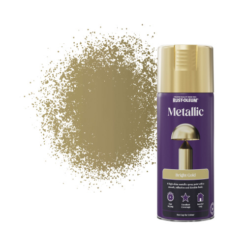 Metallic Spray Paint - Brilliant Bright Gold 400ml