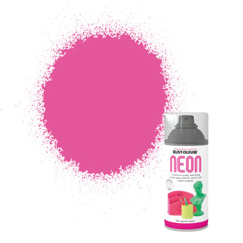 Neon Spray Paint, Matt Finish - Pink 150ml