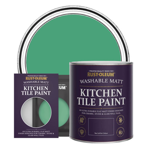 Kitchen Tile Paint, Matt Finish - EMERALD