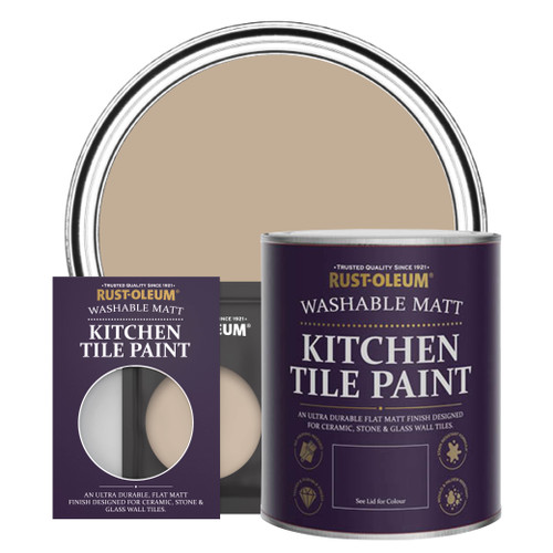 Kitchen Tile Paint, Matt Finish - SALTED CARAMEL