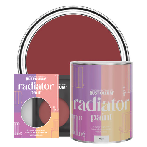 Radiator Paint, Matt Finish - Empire Red