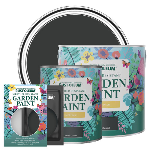 Garden Paint, Matt Finish - NATURAL CHARCOAL (BLACK)