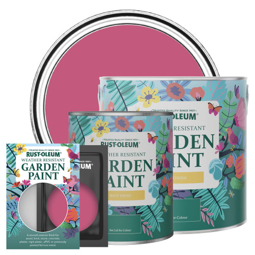 Garden Paint, Matt Finish - RASPBERRY RIPPLE