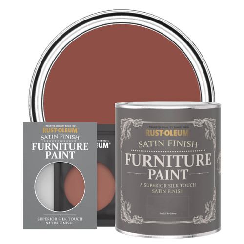 Satin Furniture Paint - FIRE BRICK