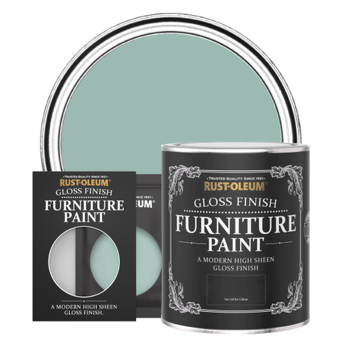 Gloss Furniture Paint - COASTAL BLUE