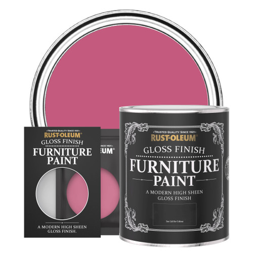 Gloss Furniture Paint - RASPBERRY RIPPLE