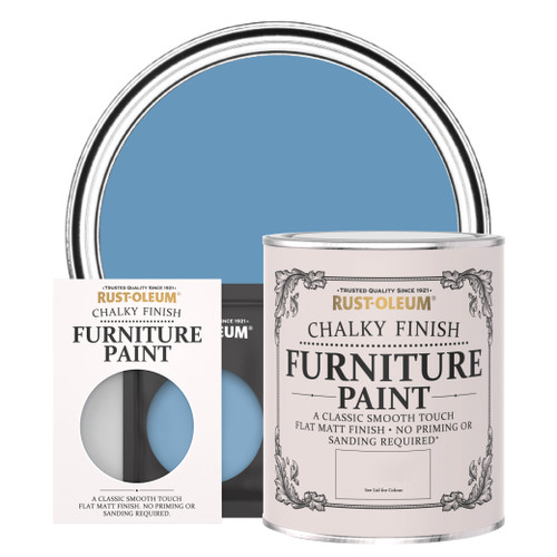 Chalky Furniture Paint - CORNFLOWER BLUE