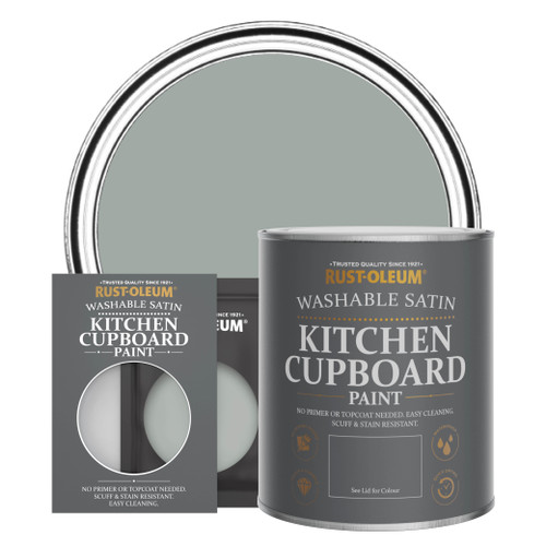 Kitchen Cupboard Paint, Satin Finish - PITCH GREY