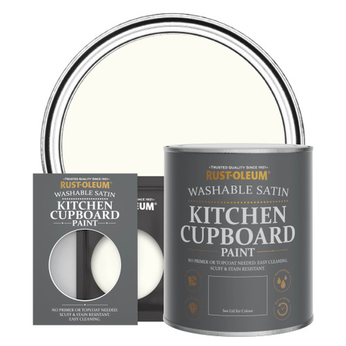 Kitchen Cupboard Paint, Satin Finish - PORCELAIN