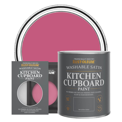 Kitchen Cupboard Paint, Satin Finish - RASPBERRY RIPPLE