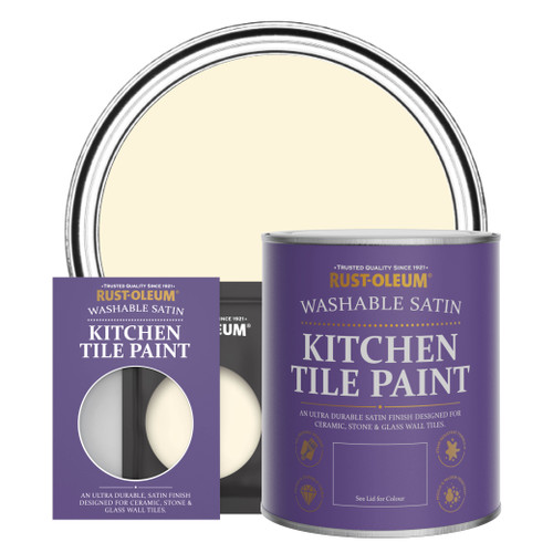 Kitchen Tile Paint, Satin Finish - CLOTTED CREAM