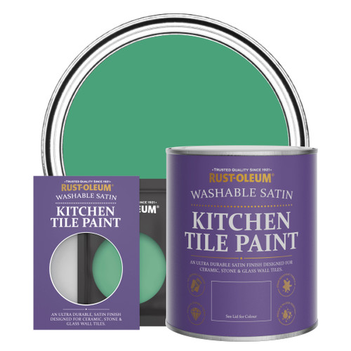 Kitchen Tile Paint, Satin Finish - EMERALD