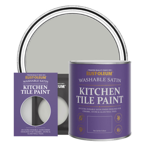 Kitchen Tile Paint, Satin Finish - FLINT