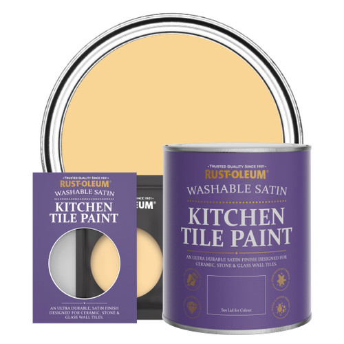 Kitchen Tile Paint, Satin Finish - MUSTARD