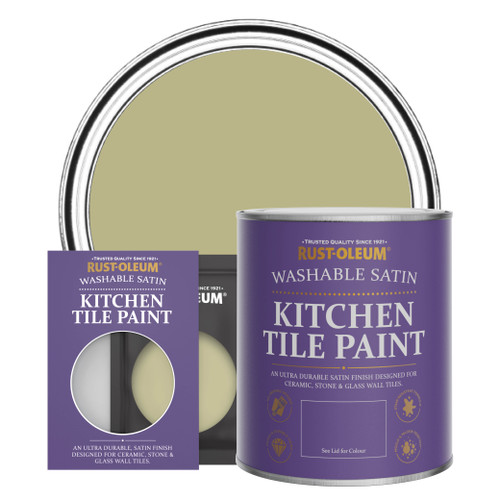 Kitchen Tile Paint, Satin Finish - SAGE GREEN