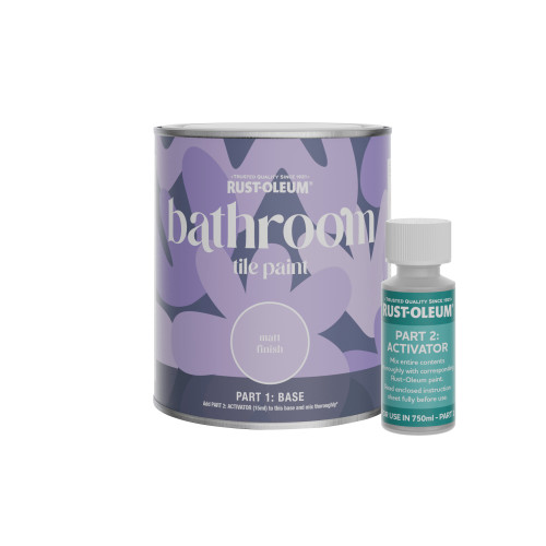 Marine Grey Bathroom Tile Paint - Matt Grey Finish