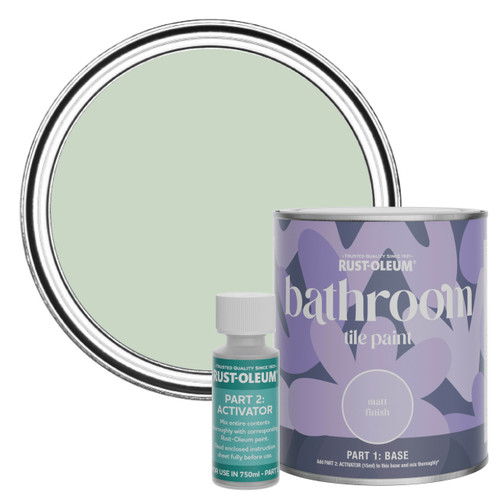 Bathroom Tile Paint, Matt Finish - Laurel Green 750ml