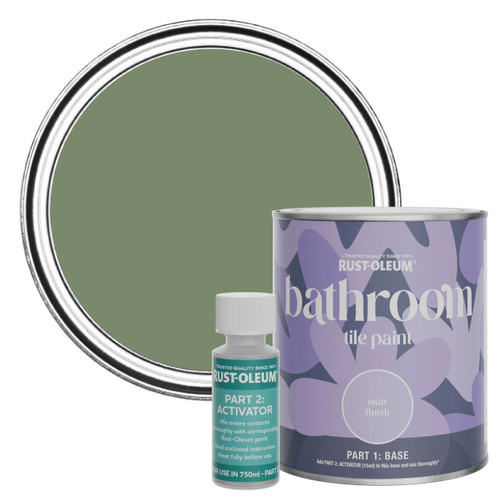 Bathroom Tile Paint, Matt Finish - All Green 750ml