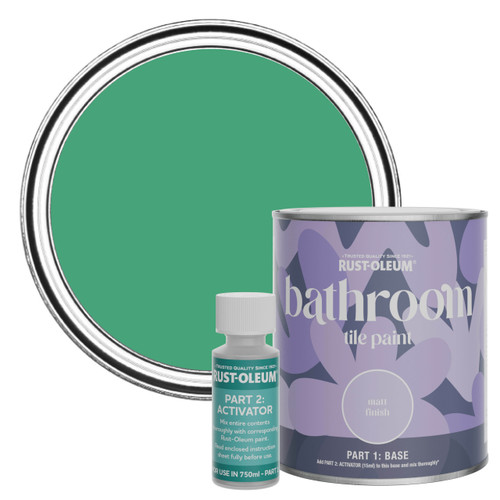 Bathroom Tile Paint, Matt Finish - Emerald 750ml