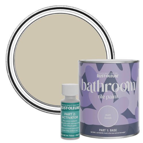 Bathroom Tile Paint, Matt Finish - Silver Sage 750ml