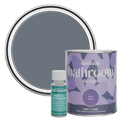 Bathroom Tile Paint, Satin Finish - Marine Grey 750ml