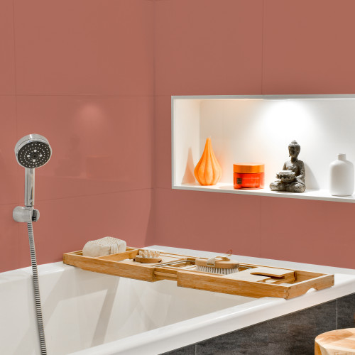 Bathroom Tile Paint, Satin Finish - Salmon 750ml - Rust-oleum