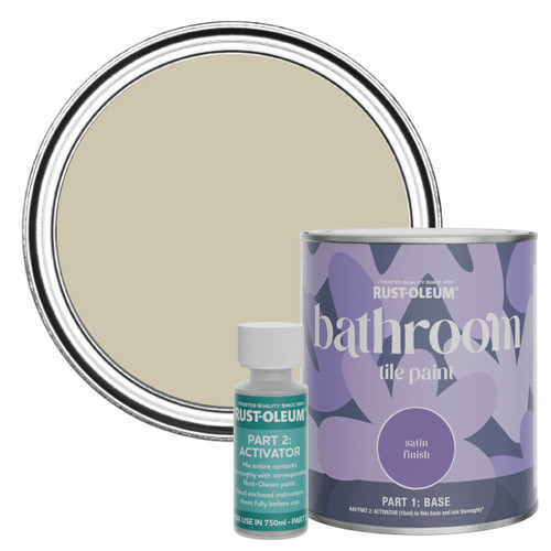 Bathroom Tile Paint, Satin Finish - Silver Sage 750ml