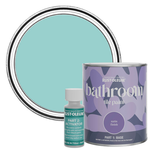 Bathroom Tile Paint, Satin Finish - Teal 750ml