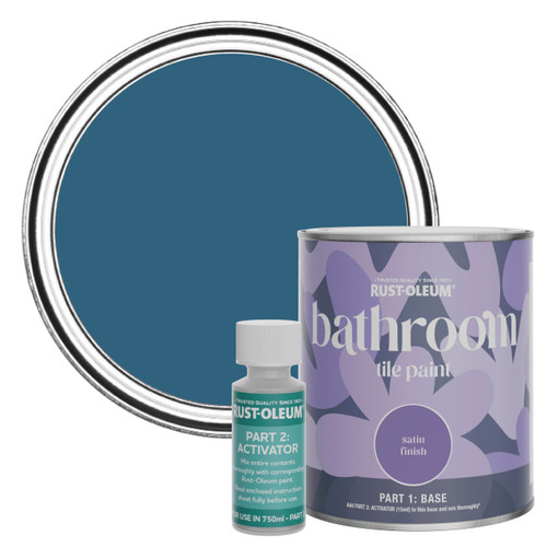 Bathroom Tile Paint, Satin Finish - Cobalt 750ml