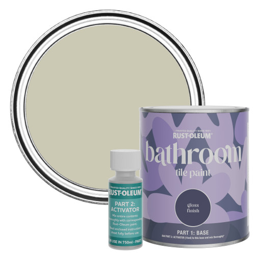 Bathroom Tile Paint, Gloss Finish - Half Light 750ml