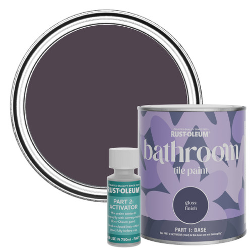 Bathroom Tile Paint, Gloss Finish - Grape Soda 750ml