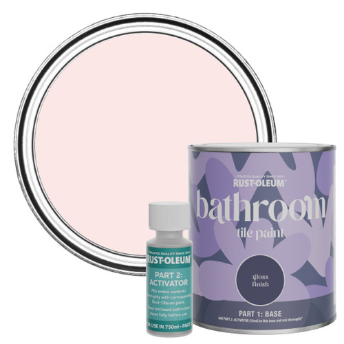 Bathroom Tile Paint, Gloss Finish - Strawberry Vanilla 750ml