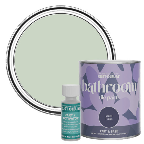 Bathroom Tile Paint, Gloss Finish - Laurel Green 750ml