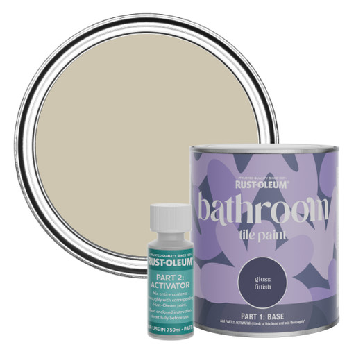Bathroom Tile Paint, Gloss Finish - Silver Sage 750ml