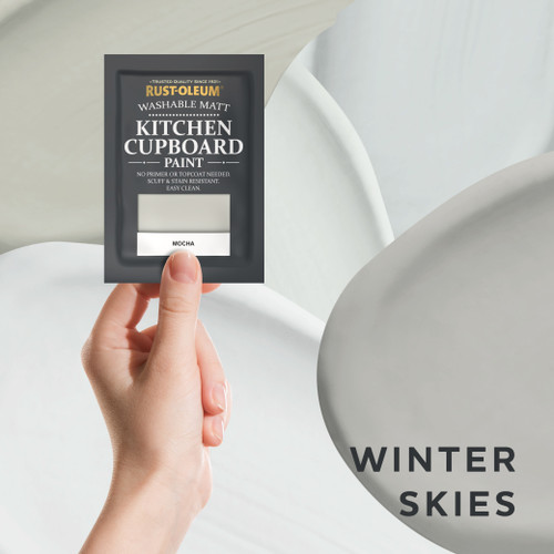 KITCHEN CUPBOARD PAINT TESTER COLLECTION - WINTER SKIES