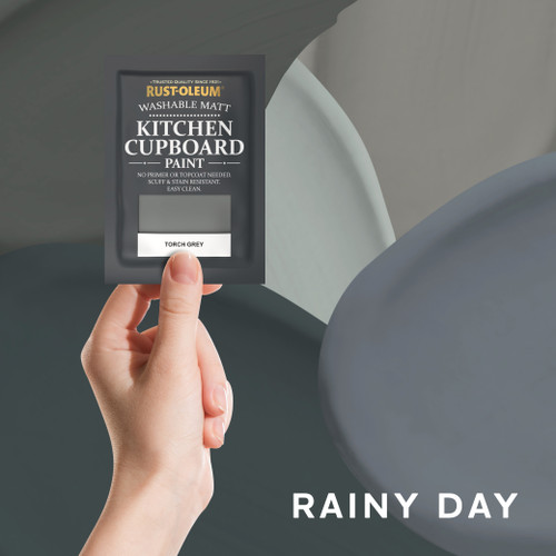 KITCHEN CUPBOARD PAINT TESTER COLLECTION - RAINY DAY