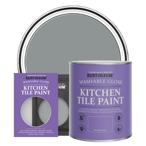 Kitchen Tile Paint, Gloss Finish - MID ANTHRACITE