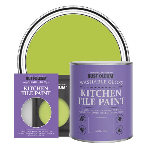 Kitchen Tile Paint, Gloss Finish - KEY LIME