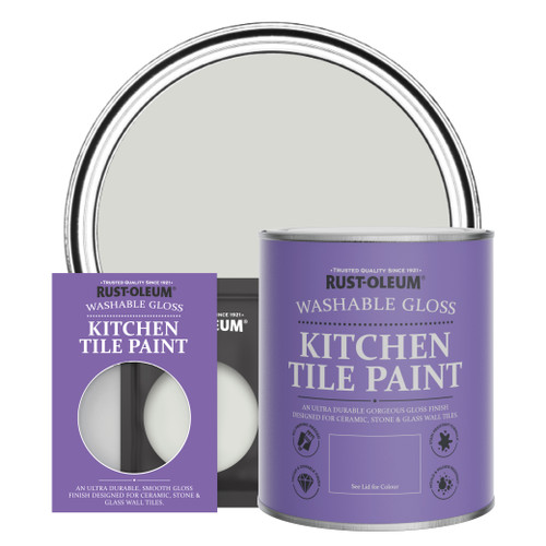 Kitchen Tile Paint, Gloss Finish - WINTER GREY