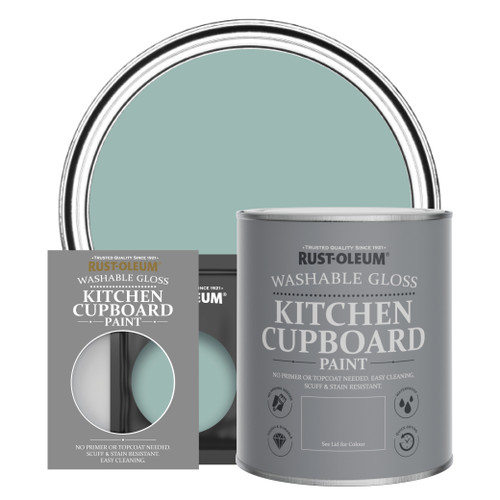 Kitchen Cupboard Paint, Gloss Finish - COASTAL BLUE